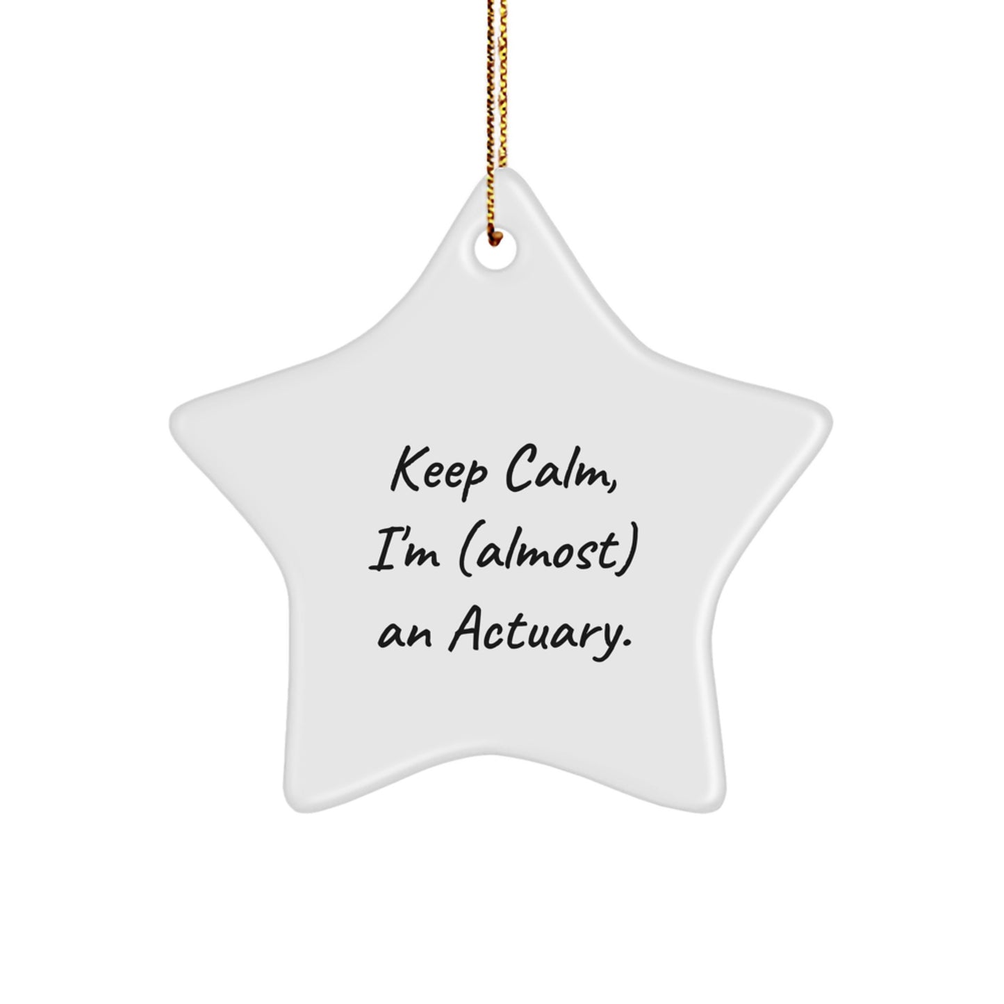 Novelty Actuary Christmas Ornament Gift for Friends - Image 1