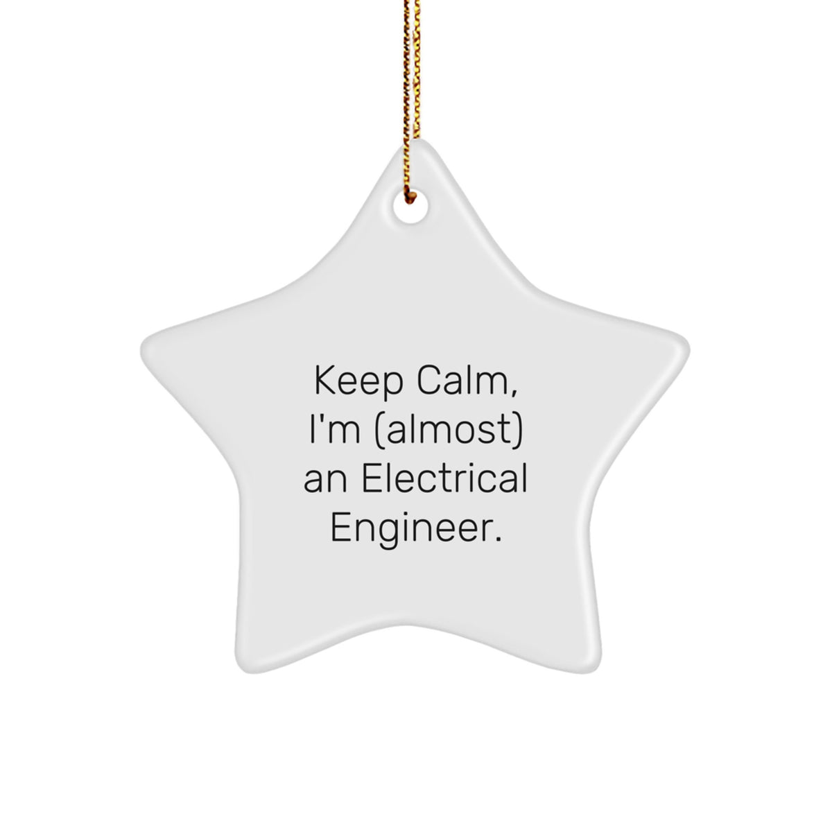 Electrical Engineer Star Ornament Idea for Coworkers Christmas Gift - Image 1