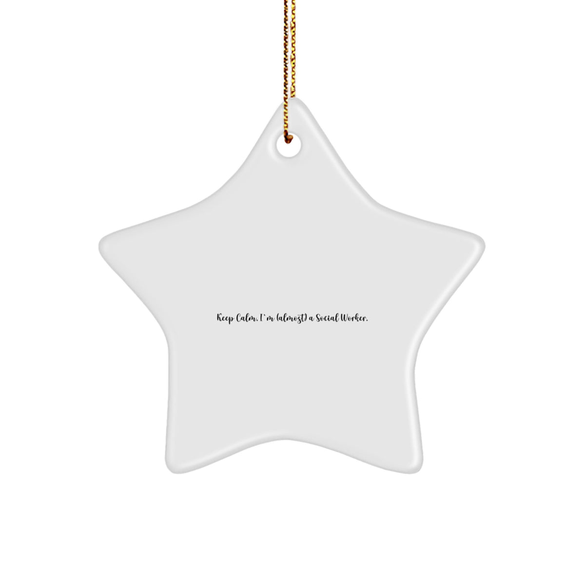Favorite Social Worker Star Ornament for Kids Christmas Gift - Image 1