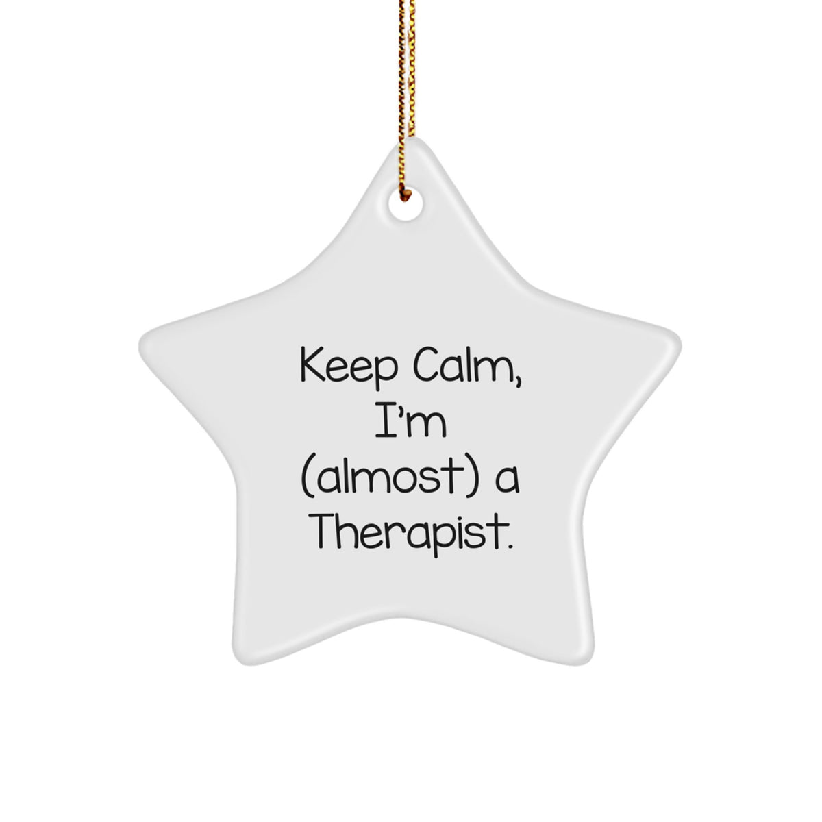 Favorite Therapist Star Ornament Christmas Gift for Kids - Image 1