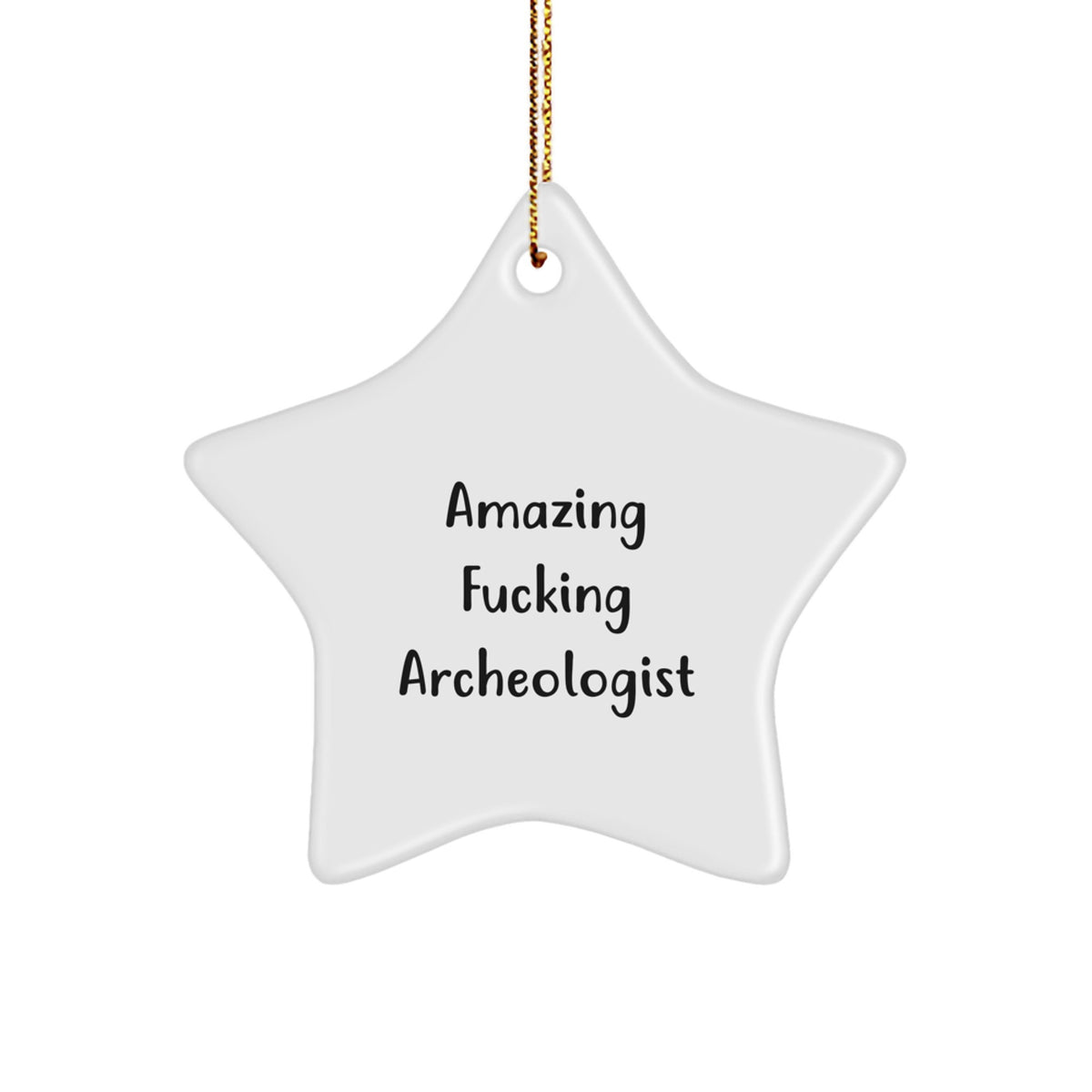 Archeologist Star Ornament for Kids Favorite Christmas Gift - Image 1