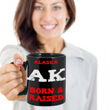 Alaska Gift Mug - Alaskan Born and Raised - The VIP Emporium