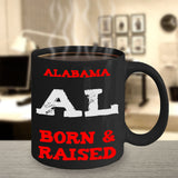 Alabama Gift Mug - Born and Raised - The VIP Emporium