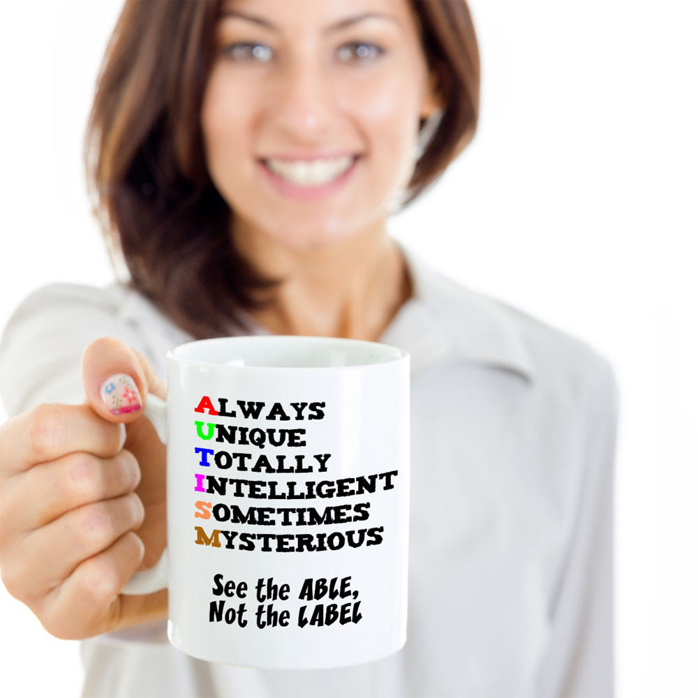 Autism Awareness Mug - See the Able, not the Label - The VIP Emporium