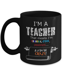 Crazy teacher mug - Teacher Appreciation Gift - The VIP Emporium