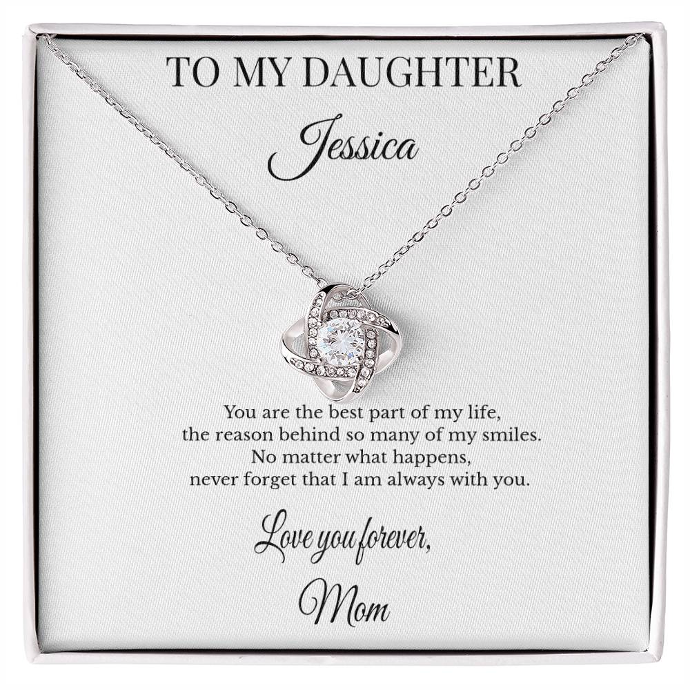 To My Daughter Personalized Necklace Gift – You Are the Best Part of My Life