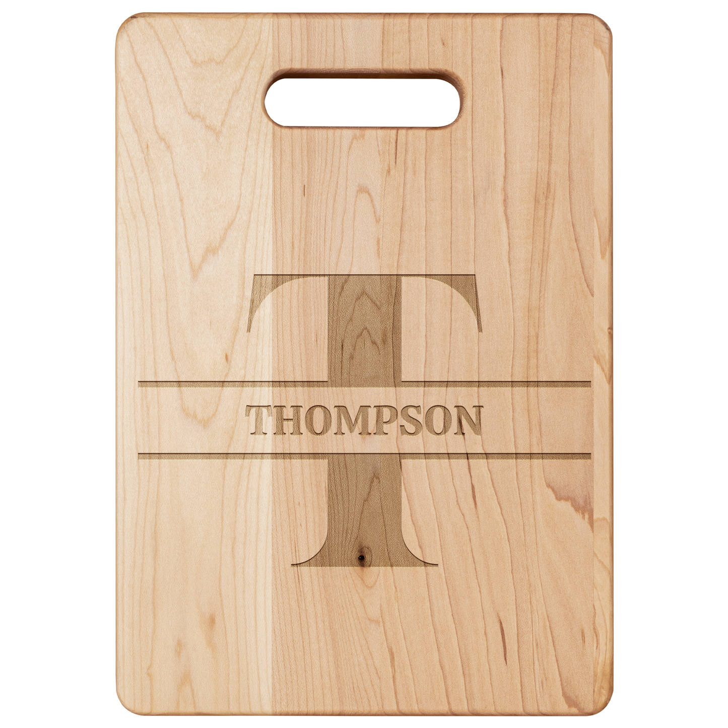 Personalized Monogram Maple Cutting Board – Custom Name & Letter – Handcrafted in the USA