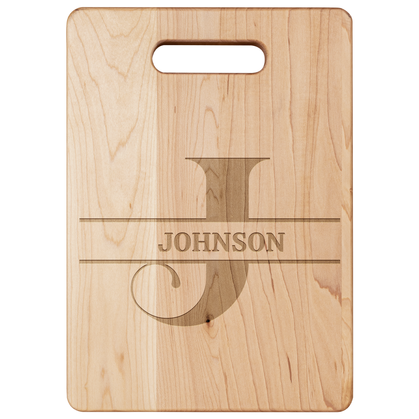 Personalized Monogram Maple Cutting Board – Custom Name & Letter – Handcrafted in the USA