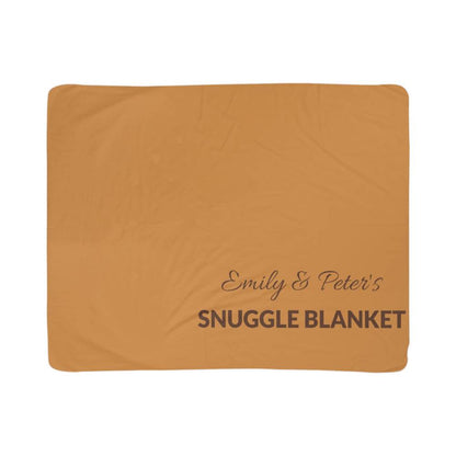 Personalized Sherpa Fleece Blanket – Cozy Couple Gift, Ultra-Soft Snuggle Blanket for Autumn & Winter Nights, Custom Name Design