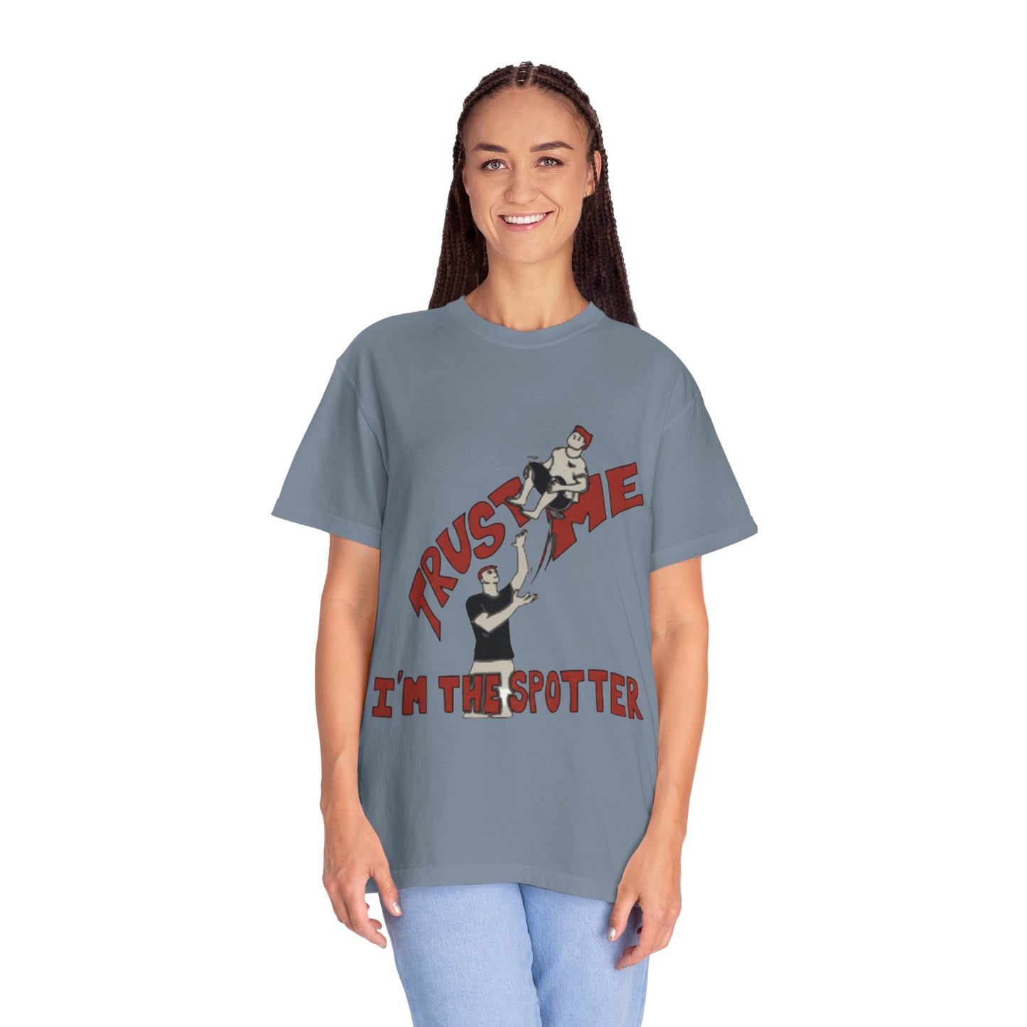 Trust Me I'm The Spotter T-Shirt — Funny Gym Trampolining Spotter Tee