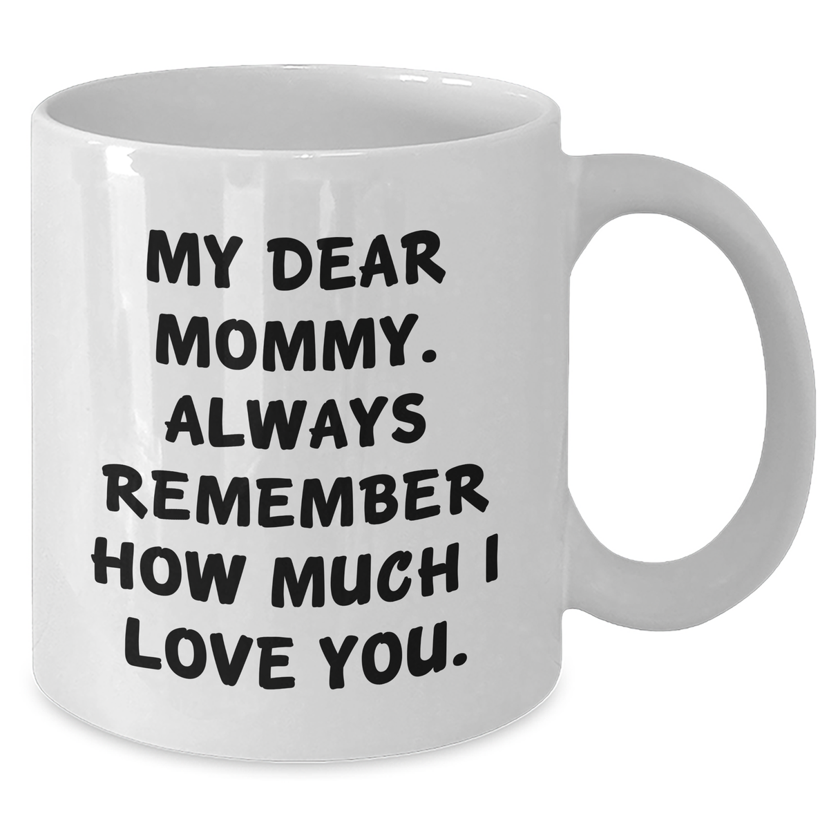Funny Mommy Gifts from Men to Mommy, White Coffee Mug with Inspirational Quote, Graduation Unique Gifts for Mommy - Additional