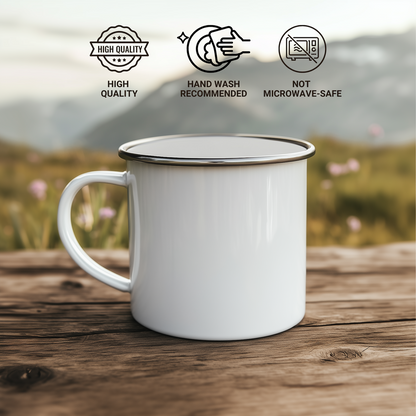 Life is Better with a Bullmastiff | Funny Bullmastiff Dog Camping Mug Gifts for Father's Day | 12oz Enamel Stainless Steel Mug from Daughter to Dad - Image 4