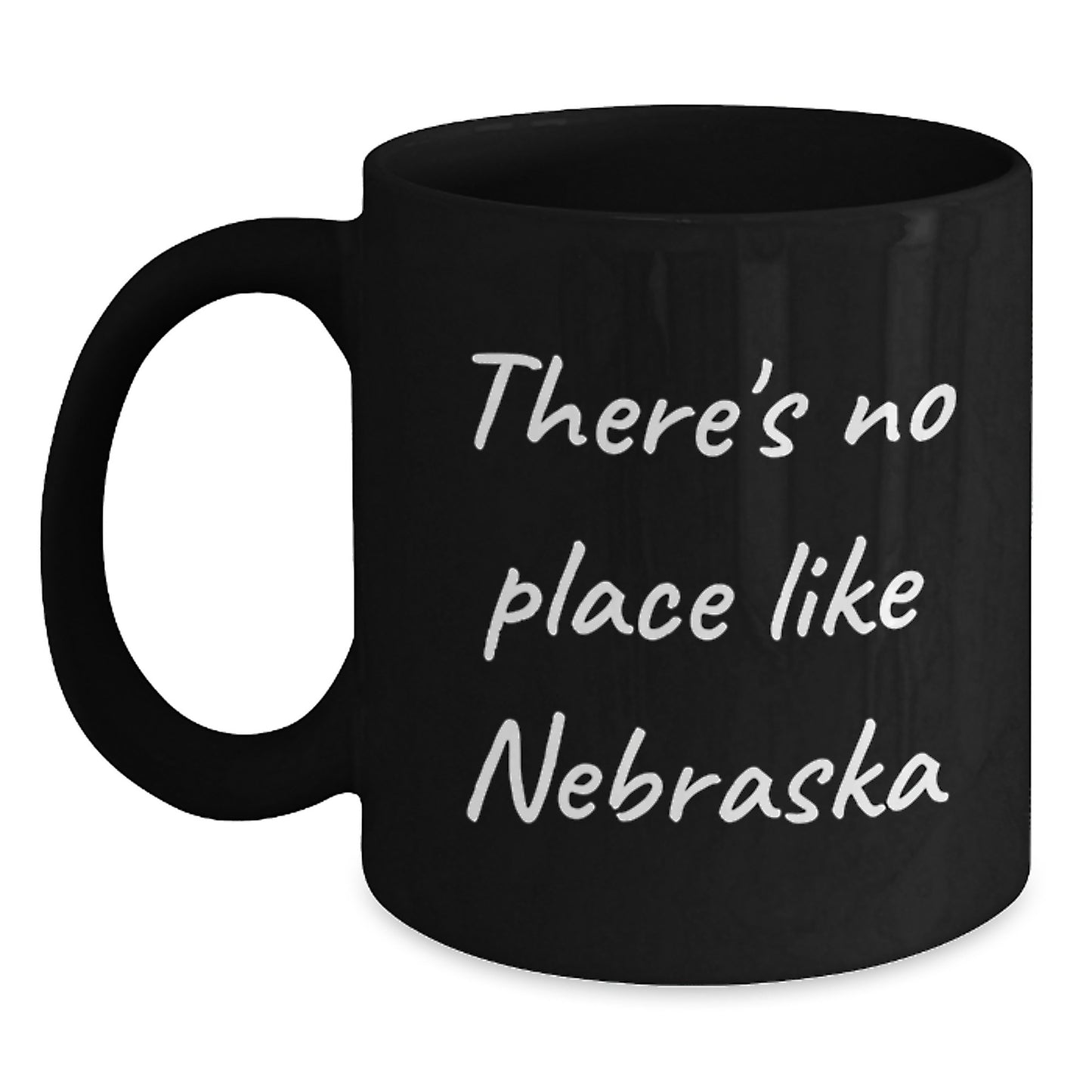 Funny Nebraska Quotes Black Coffee Mugs Gifts from Friends to Family, Cute Inspirational Mug for Graduation Unique Gifts from Nebraska - Main