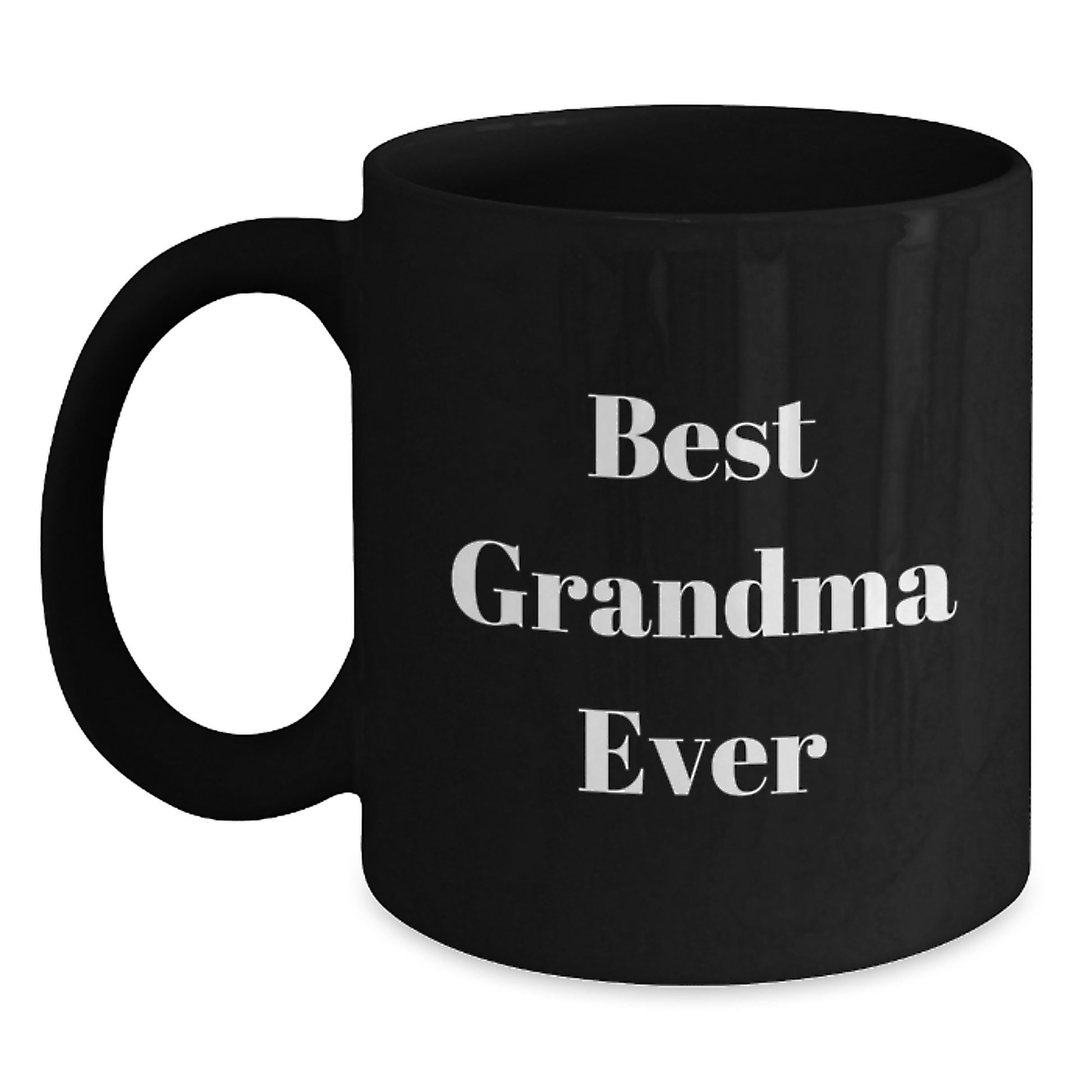Funny Grandma Gifts, Best Grandma Ever - Black Coffee Mug for Birthday, Gifts from Family to Grandma - Main