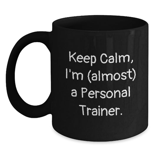 Personal Trainer Gift For Him - Keep Calm Trainer Keepsake Coffee Mug - Main