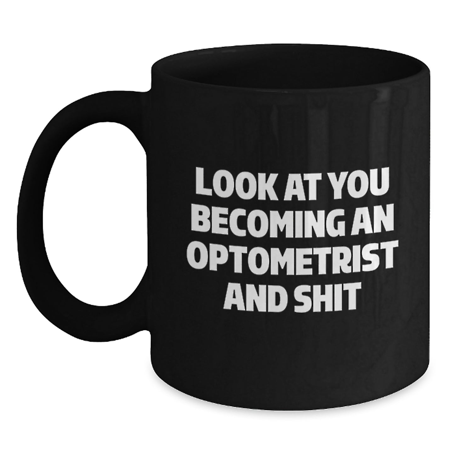 Funny Optometrist Gifts, Black Coffee Mugs for Christmas Unique Presents, Gifts from Friends to Optometrist - Main