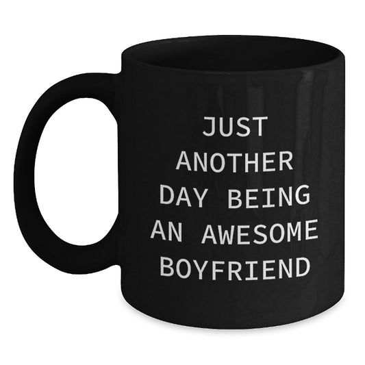 Just Another Day Being An Awesome Sweetheart, Funny Black Coffee Mug, Birthday Unique Gifts for Sweetheart from Family, Unique Mugs for Men, Gifts from Women - Main