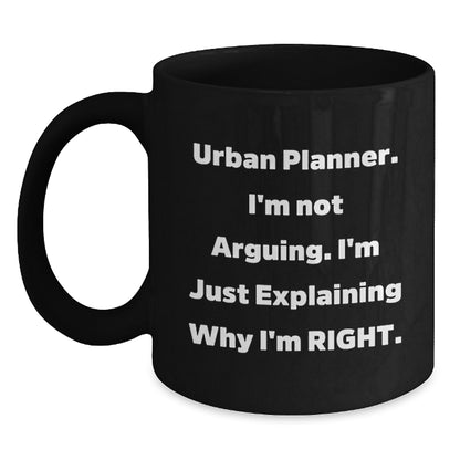 Urban Planner Gifts from Friends - Funny Black Coffee Mug for Urban Planner - Christmas Unique Gifts for Men - Urban Planner - Main
