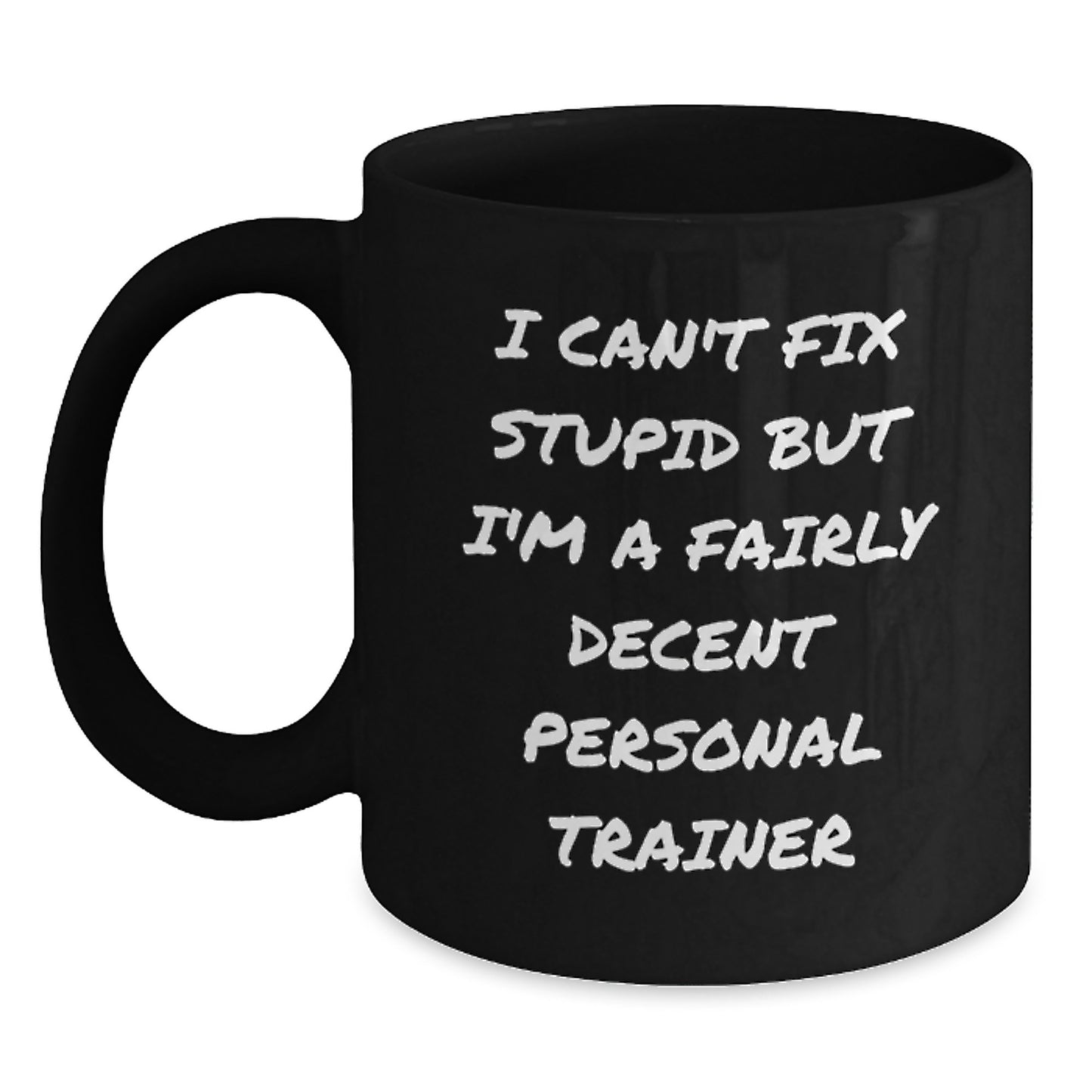 Funny Personal Trainer Gifts for Men, Unique Black Coffee Mug, Birthday Unique Gifts from Men to Personal Trainer Friends - Main