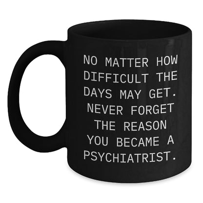 Unique Birthday Unique Gifts for Psychiatrist, Men, Women, Friends - Funny Inspirational Coffee Mug, Never Forget The Reason You Became A Psychiatrist, Gifts from Family - Main