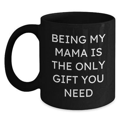 Mama Gifts from Men, Funny Black Coffee Mug, Christmas Unique Gifts for Mama - Main