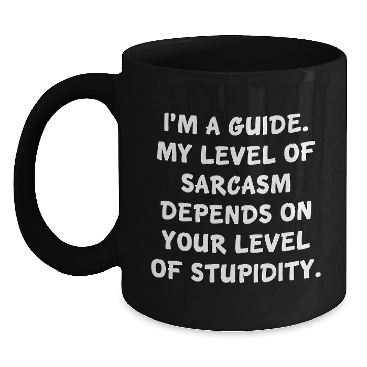 Funny Guide Gifts from Men to Guide - Guide Black Coffee Mug - I'm A Guide Mom's Day Unique Gifts - Main