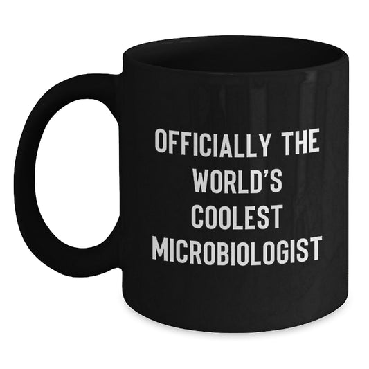 Funny Microbiologist Black Coffee Mugs Gifts from Family for the World's Coolest Mom on Mother's Day - Main
