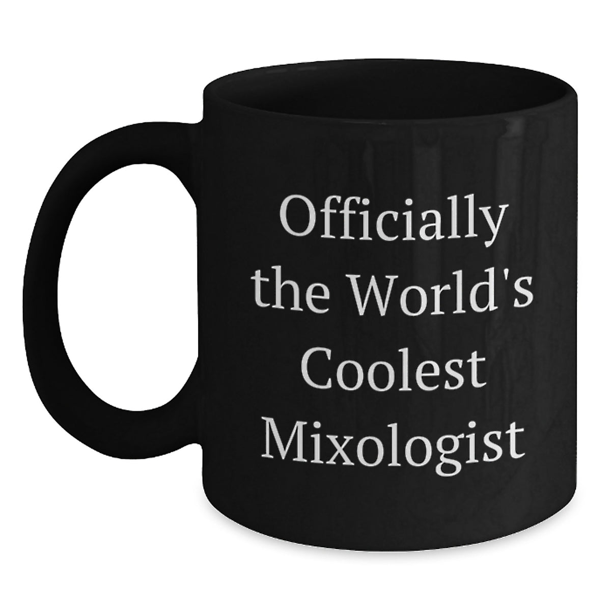 Funny Mixologist Gifts from Dad for World's Coolest Barista, Black Coffee Mug, Father's Day Unique - Main