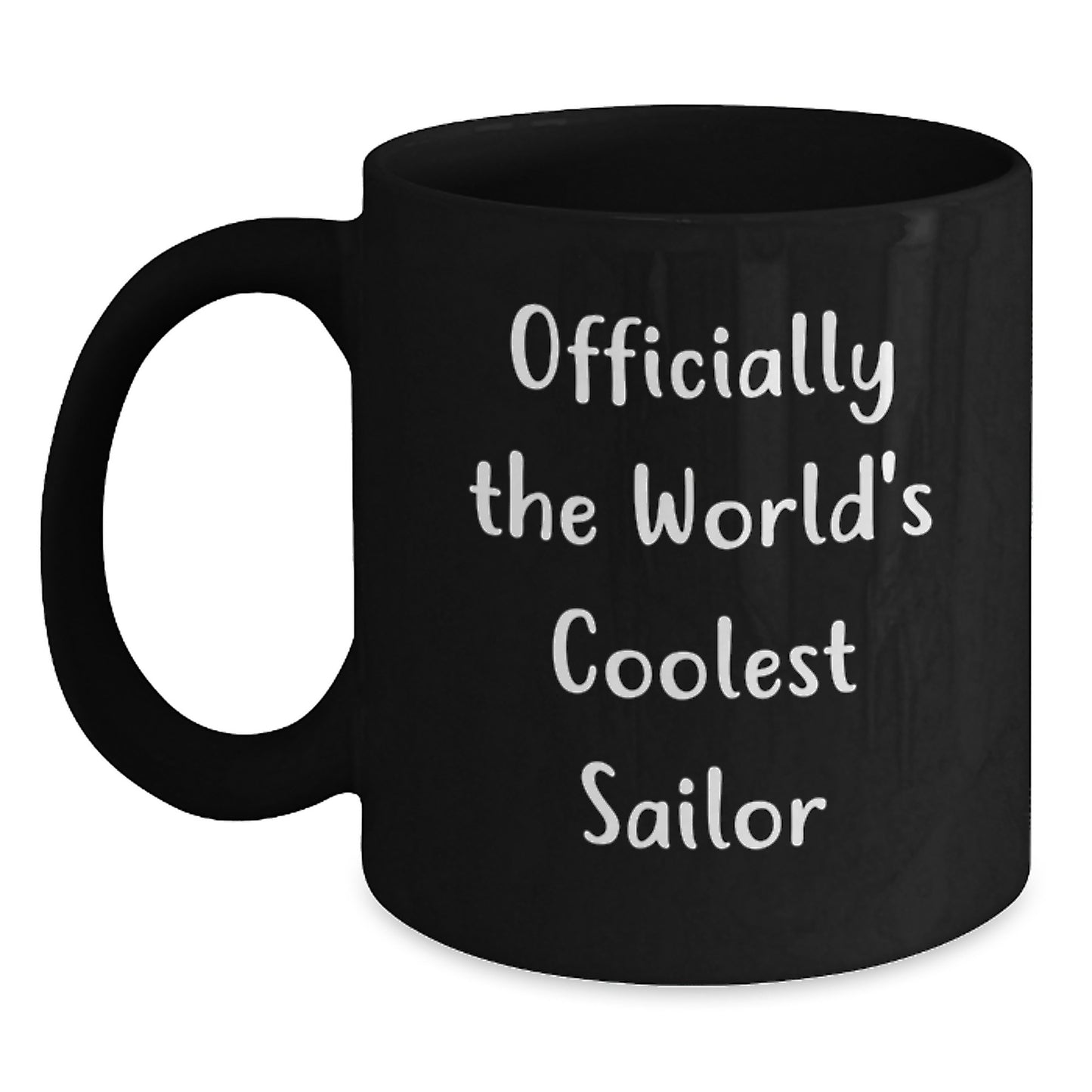 Funny Sailor Gifts for Men, Sailor Men Black Coffee Mug, Gifts from Friends for Sailor Dad on Father's Day - Main