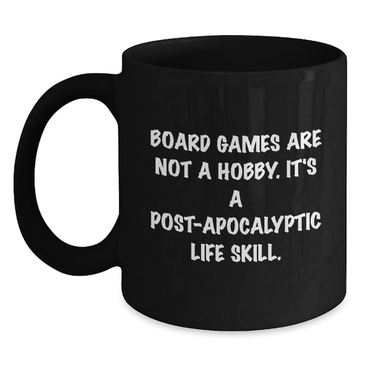 Funny Board Games Lover Gift from Men - Black Coffee Mug Graduation Unique - Main