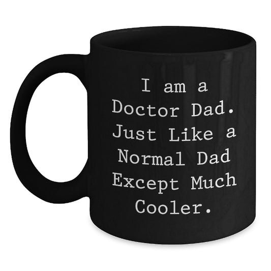 Doctor Keepsake Black Coffee Mug for Him Birthday Gift – I Am A Doctor - Main