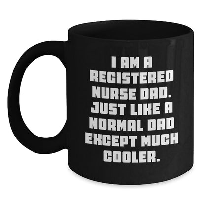 Registered Nurse Keepsake Black Coffee Mug for Him Birthday Gift - Main