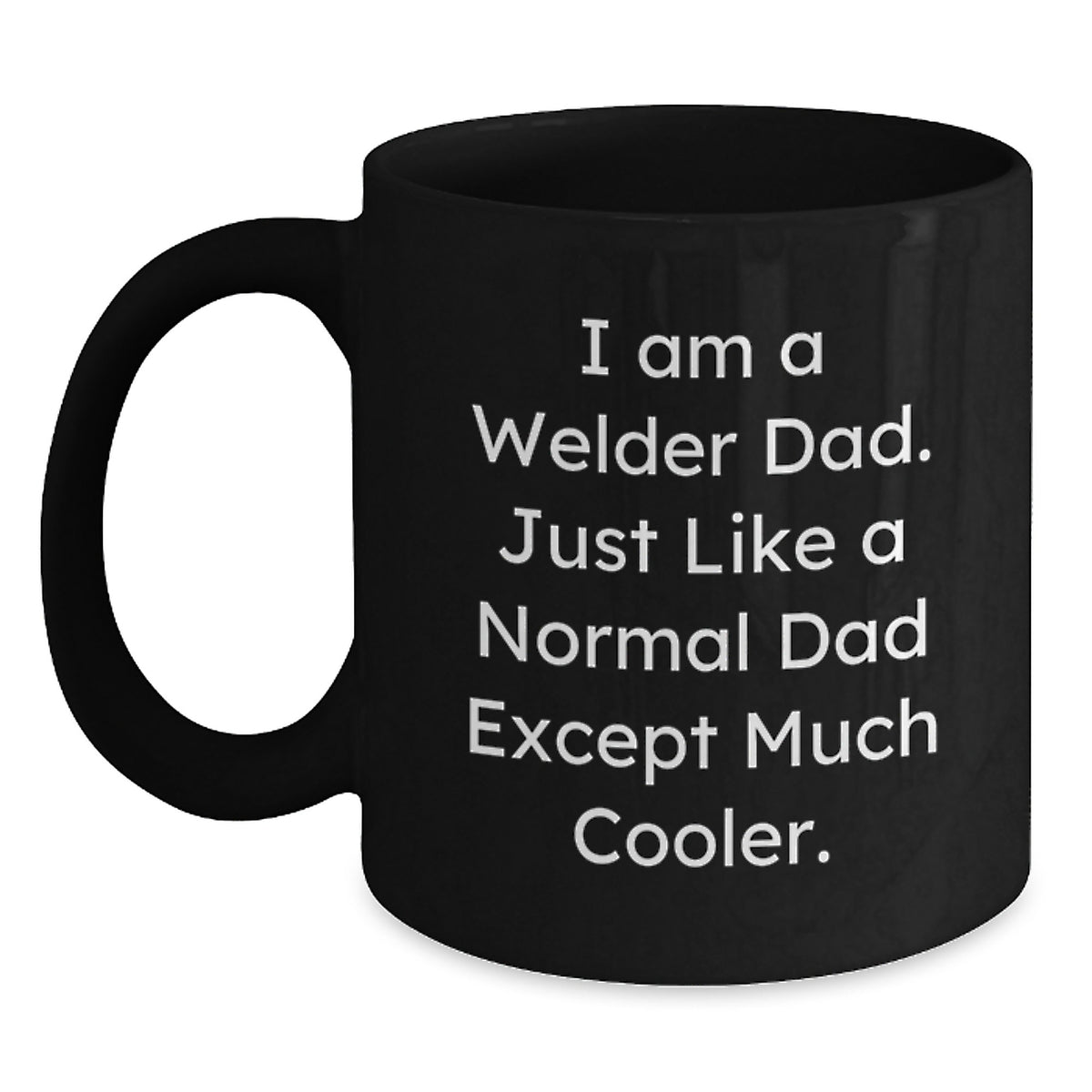 Welder Keepsake Black Coffee Mug Birthday Gift for Him - Main