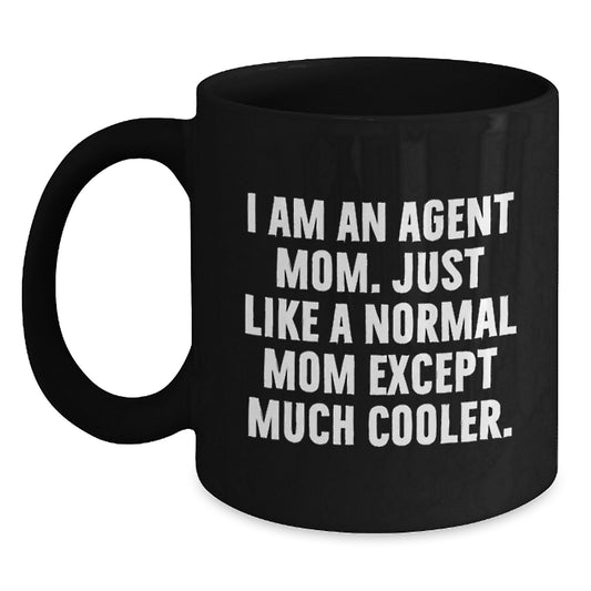 Agent Keepsake Mug for Him – Birthday Gift – Black Coffee Mug - Main