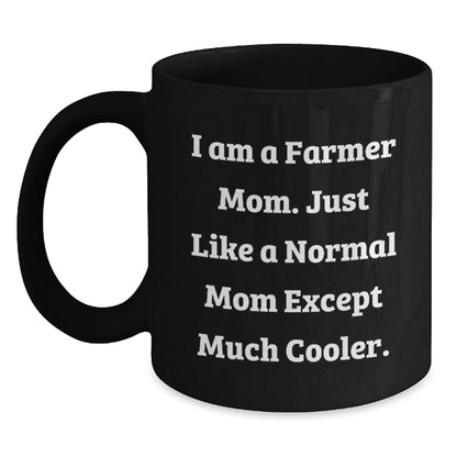 Farmer Keepsake Ceramic Black Coffee Mug for Him 11oz Birthday Gift - Main