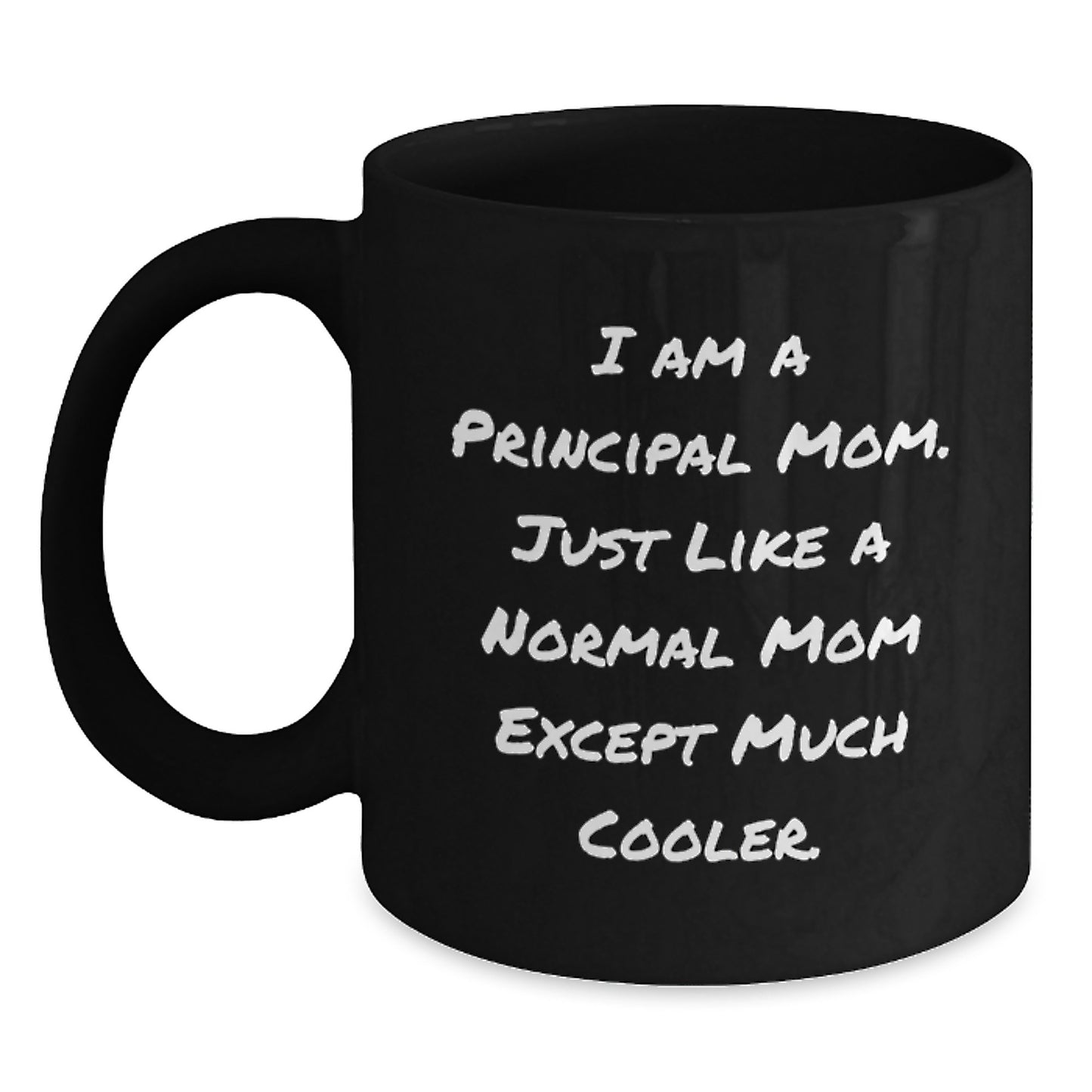 Principal Mom Keepsake Black Coffee Mug for Him Birthday Gift - Main