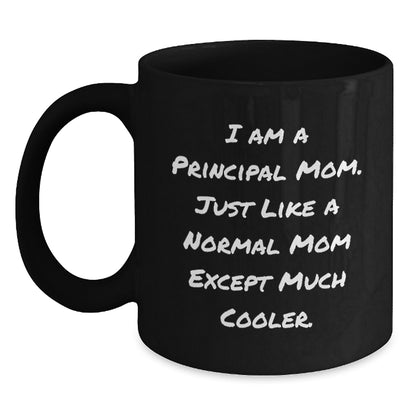 Principal Mom Keepsake Black Coffee Mug for Him Birthday Gift - Main