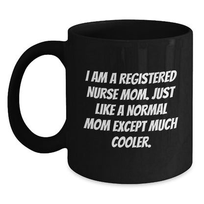 Registered Nurse Keepsake Black Coffee Mug for Him Christmas Gift - Main
