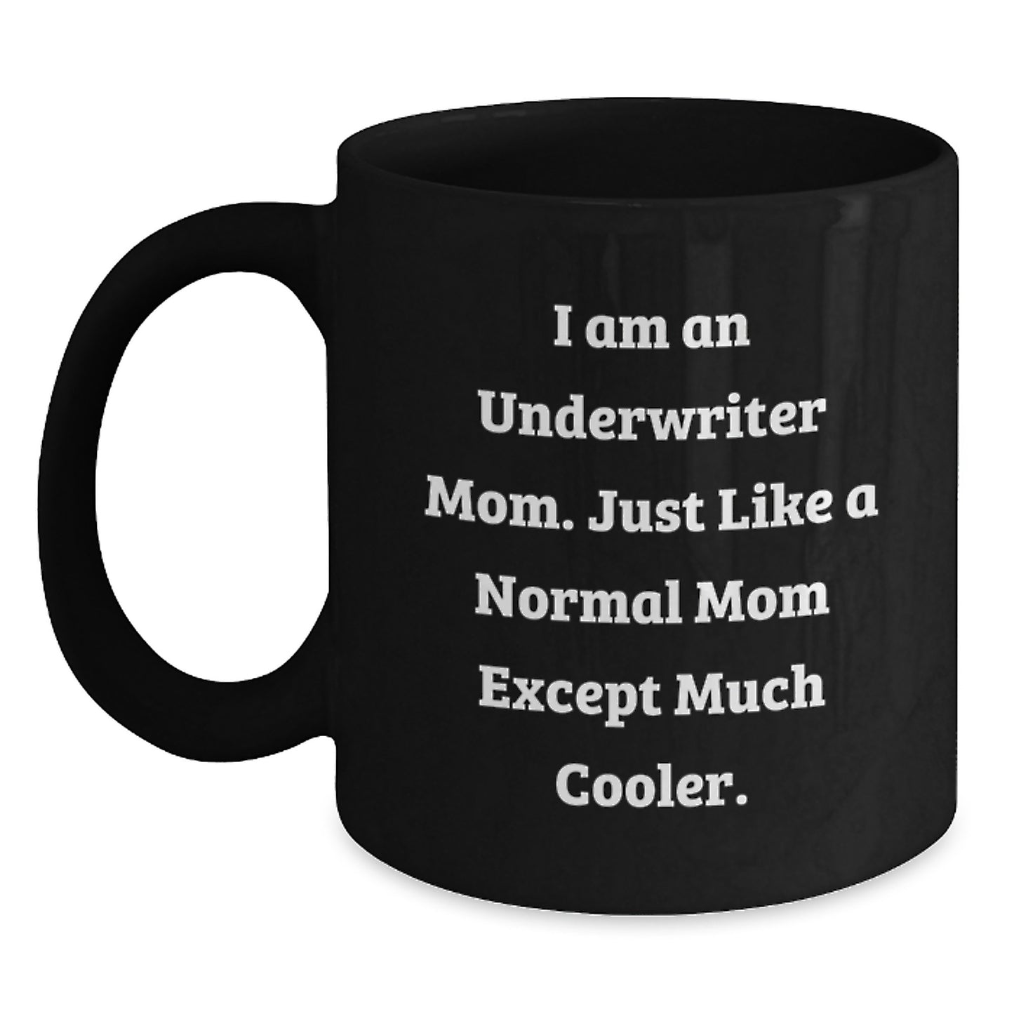 Underwriter Keepsake Black Coffee Mug for Him Birthday Gift Mom Ceramic - Main