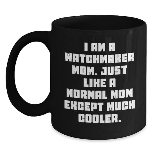 Watchmaker Keepsake Black Coffee Mug for Him 11oz Birthday Gift - Main