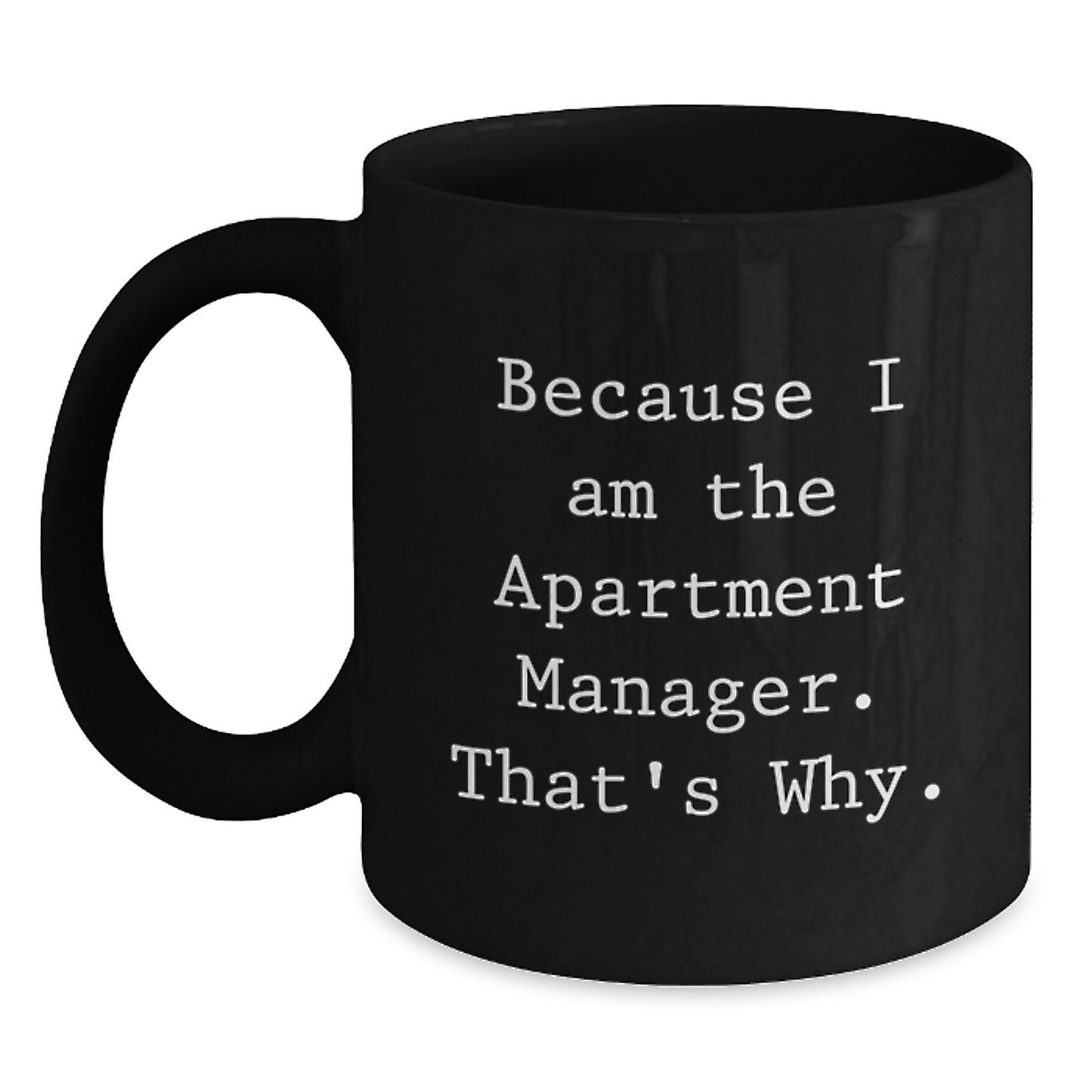 Apartment Manager Keepsake Black Coffee Mug for Him Birthday Gift - Main