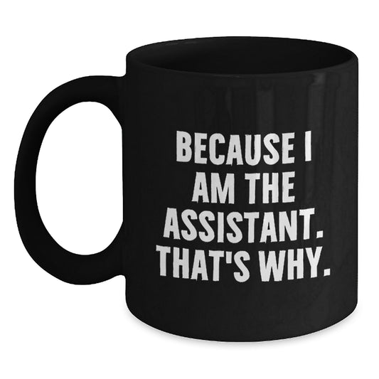 Assistant Keepsake Birthday Gift Premium Black Coffee Mug Ceramic - Main