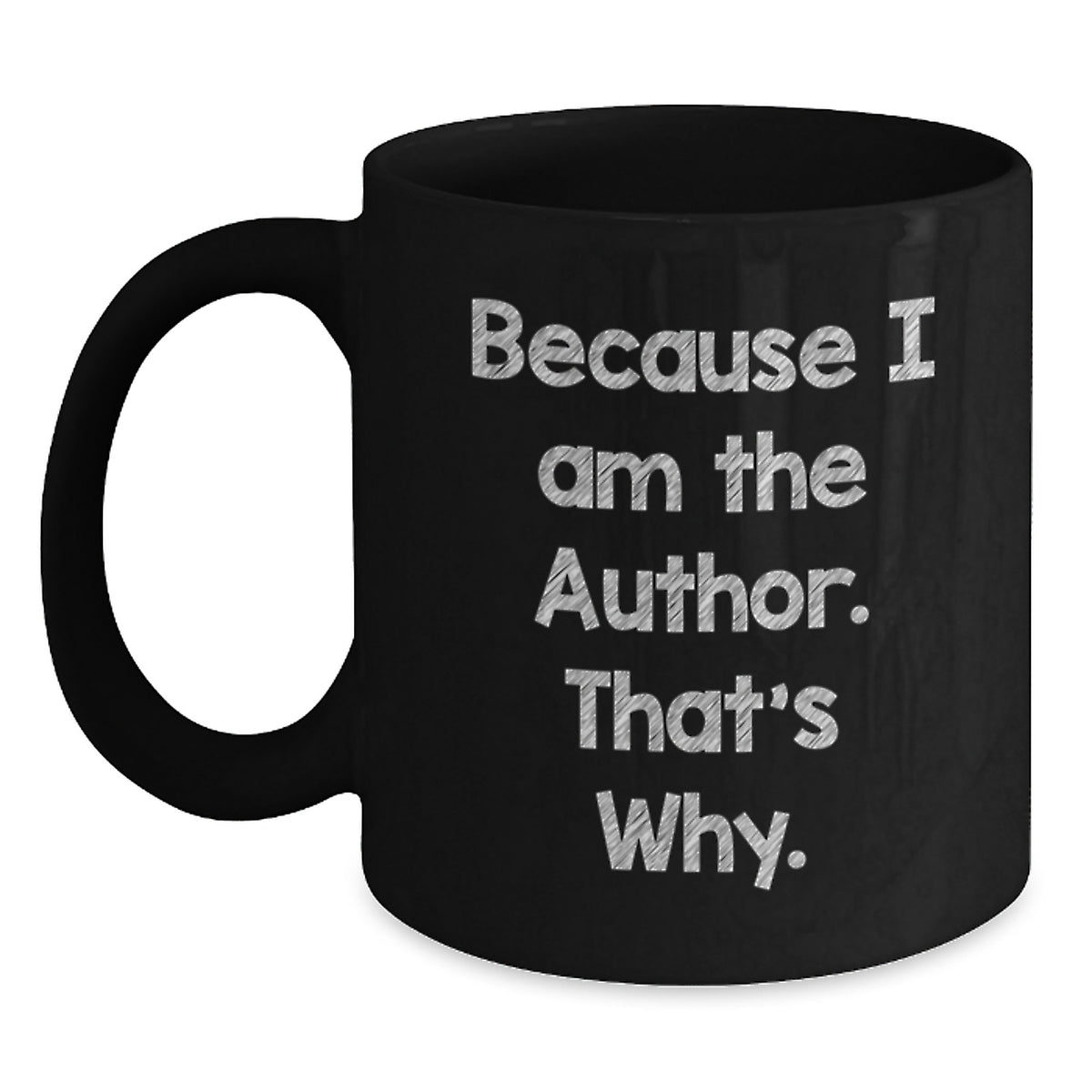 Author Keepsake Black Coffee Mug for Him Birthday Gift - Main