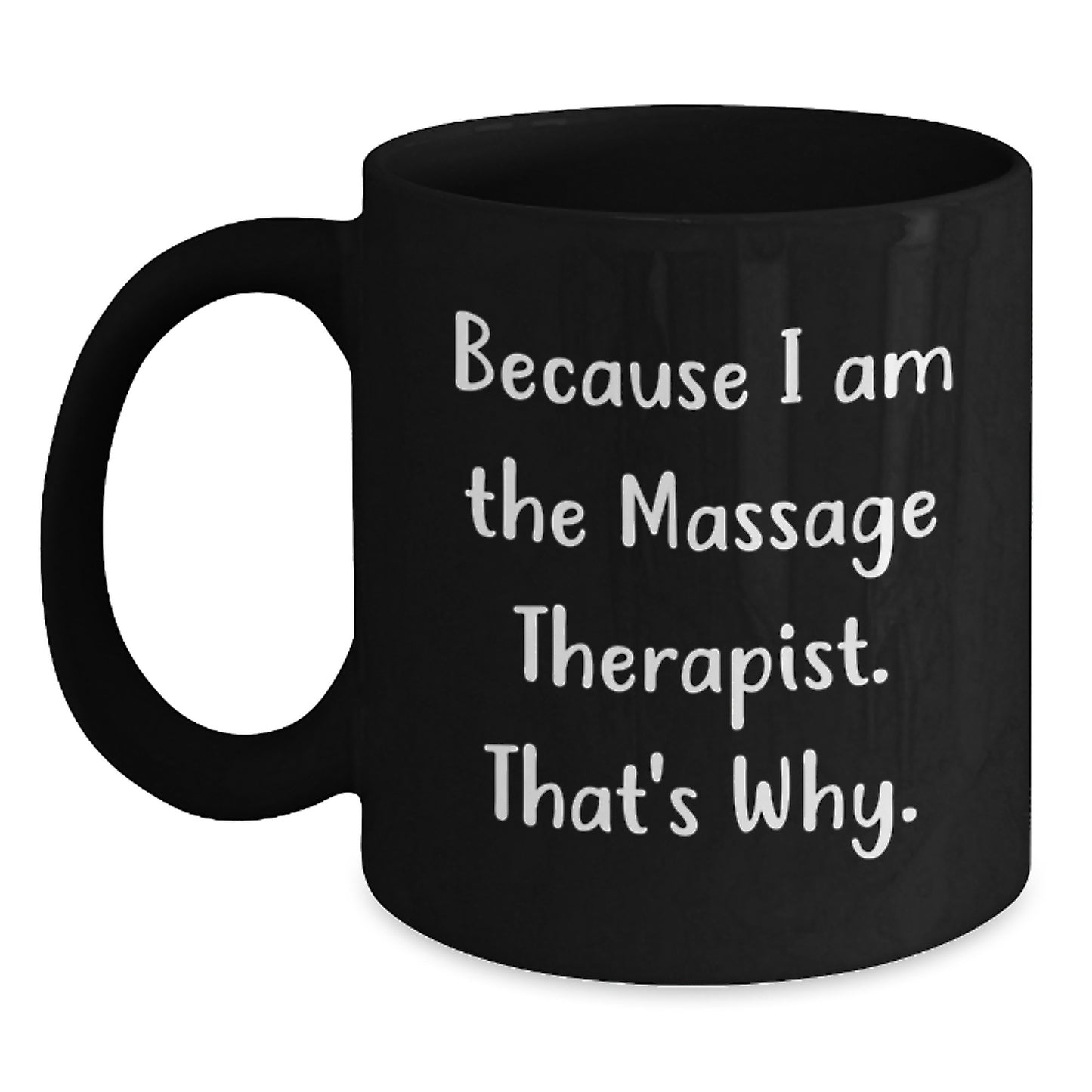 Massage Therapist Keepsake Black Coffee Mug for Him Birthday Gift - Main