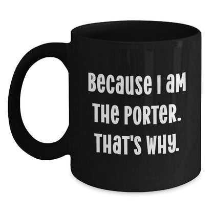 Porter Keepsake Coffee Mug for Him 11oz Ceramic Unique Birthday Gift - Main