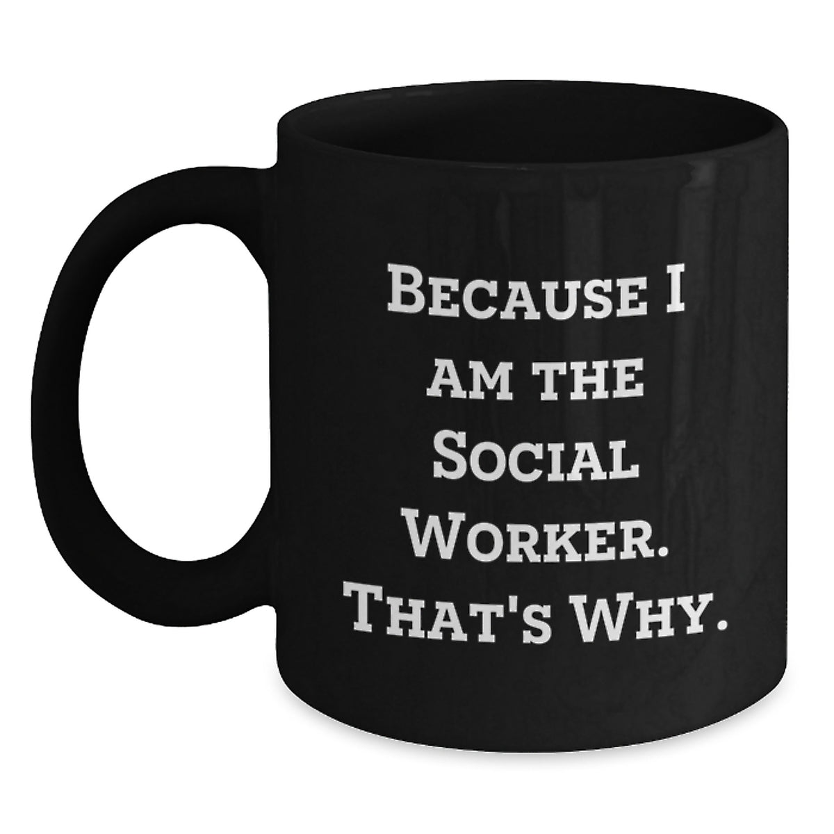 Social Worker Keepsake Black Coffee Mug for Him – Birthday Gift, 11oz - Main