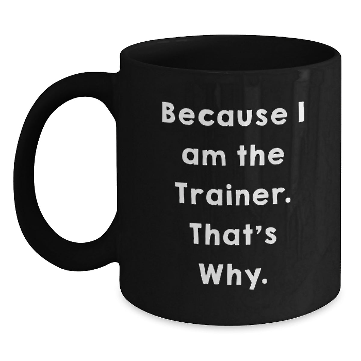 Trainer Keepsake Black Coffee Mug for Him Birthday Gift - Main