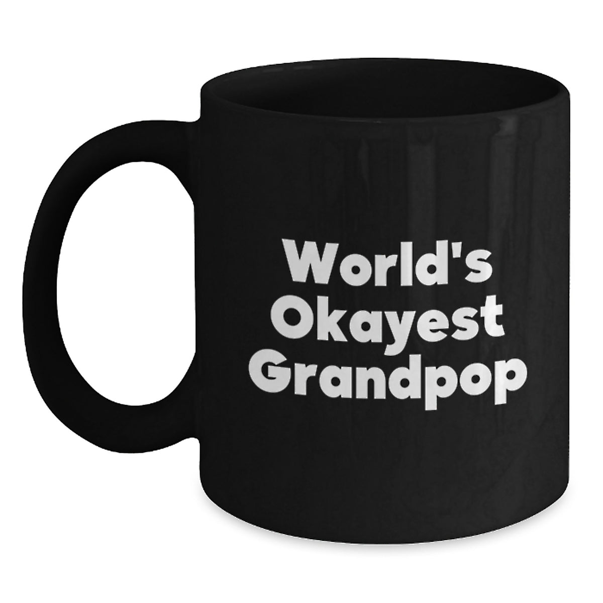 Christmas Gift for Grandpop - World's Okayest Grandpop Humorous Coffee - Main