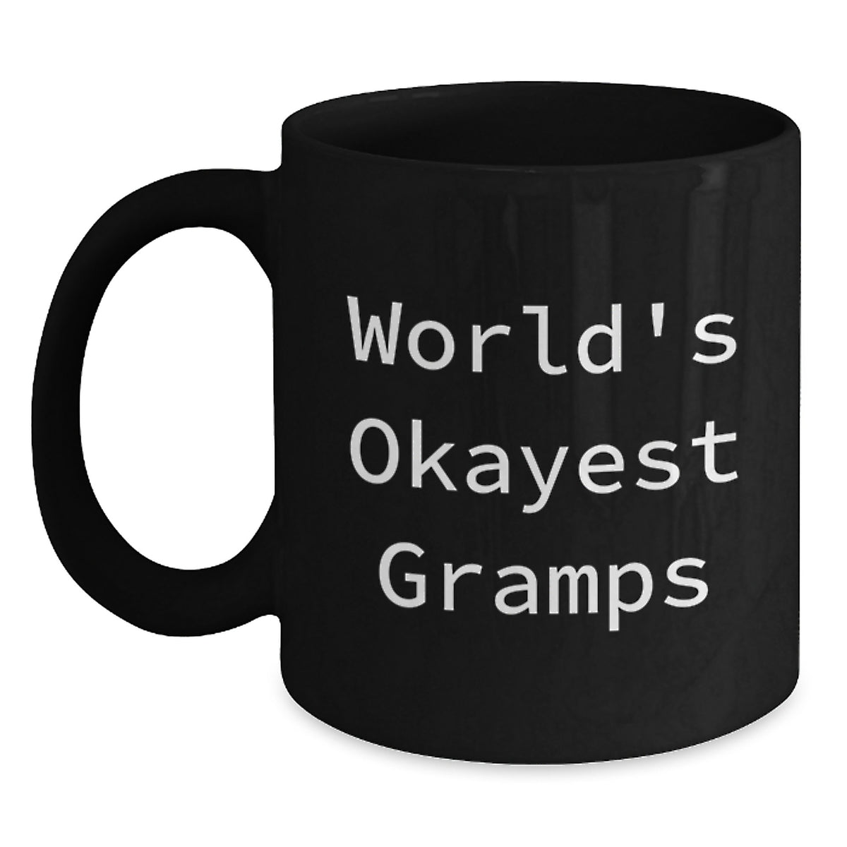 Christmas Gift World's Okayest Gramps - Humorous Coffee Mug Present - Main