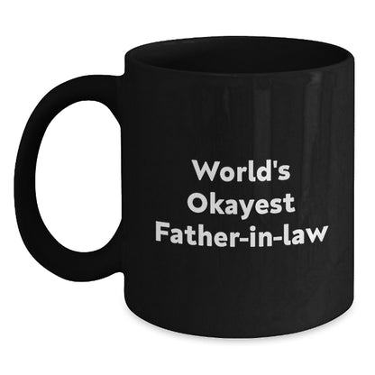 Father-in-Law Keepsake Gift World's Okayest Father-in-Law Coffee Mug - Main